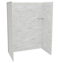 Maax Canada 107464-312-504-000 - Utile 6036 Composite Direct-to-Stud Three-Piece Alcove Shower Wall Kit in Organik Permafrost