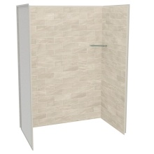 Maax Canada 107464-312-507-000 - Utile 6036 Composite Direct-to-Stud Three-Piece Alcove Shower Wall Kit in Organik Loam