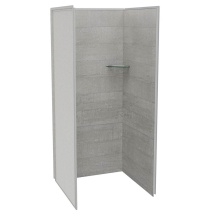 Maax Canada 107479-304-516-000 - Utile 3636 Composite Direct-to-Stud Three-Piece Alcove Shower Wall Kit in Factory Rough Vapor