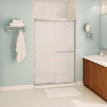 Maax Canada 134563-978-084-000 - Kameleon 43-47 x 71 in. 6 mm Bypass Shower Door for Alcove Installation with Frosted glass in Chro