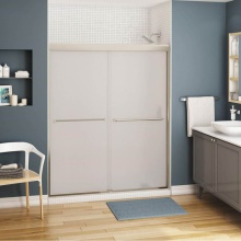 Maax Canada 134565-978-305-000 - Kameleon 55-59 x 71 in. 6 mm Bypass Shower Door for Alcove Installation with Frosted glass in Brus