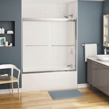 Maax Canada 134660-900-084-000 - Kameleon SC 51-55 x 57 in. 6 mm Bypass Tub Door for Alcove Installation with Clear glass in Chrome