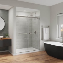 Maax Canada 136955-810-305-000 - Duel Alto 56-59 X 78 in. 8mm Bypass Shower Door for Alcove Installation with GlassShield® gla