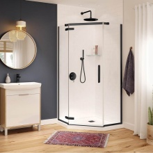 Maax Canada 137300-900-340-000 - Hana Neo-angle 38 x 38 x 75 in. 8mm Pivot Shower Door for Corner Installation with Clear Glass in