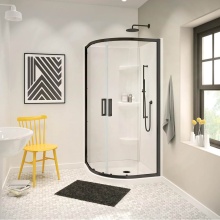 Maax Canada 137444-900-340-000 - Radia Neo-round 36 x 36 x 71.5 in. 6 mm Sliding Shower Door for Corner Installation with Clear gla