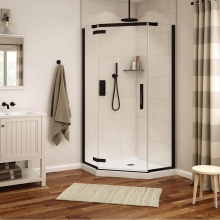 Maax Canada 139320-900-340-000 - Davana Neo-angle 40 x 40 x 75 in. 8mm Pivot Shower Door for Corner Installation with Clear Glass i