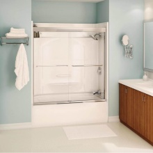 Maax Canada 139661-900-084-000 - Tonik 55-59 x 57 in. 6 mm Sliding Tub Door for Alcove Installation with Clear Glass in Chrome