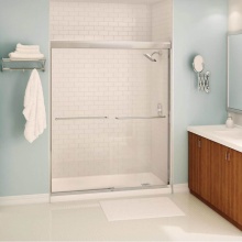 Maax Canada 139682-900-084-000 - Tonik SC 55-59 x 71 in. 6 mm Bypass Shower Door for Alcove Installation with Clear Glass in Chrome