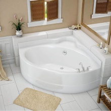 Maax Canada 140111-000-002-000 - VO5050 5 FT AcrylX Corner Center Drain Bathtub in White
