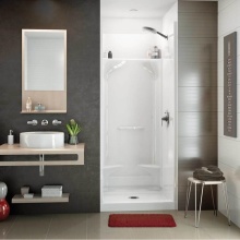 Maax Canada 148018-000-002-293 - Essence SH-3232 AcrylX Alcove Center Drain Four-Piece Shower in White