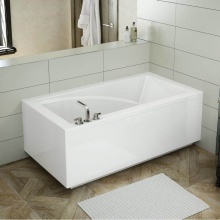 Maax Canada 410007-000-001-101 - ModulR 6032 (With Armrests) Acrylic Corner Right Right-Hand Drain Bathtub in White