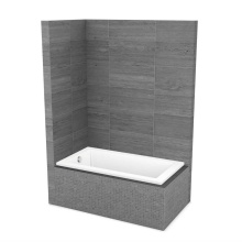 Maax Canada 410028-000-001-163 - ModulR 6032 IF (Without Armrests) Acrylic Corner Left Left-Hand Drain Bathtub in White