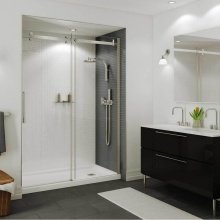 Maax Canada 420006-501-001-101 - B3Square 6036 Acrylic Alcove Shower Base in White with Right-Hand Drain