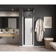 Maax Canada 139260-900-340-100 - Cappadocia 23-25 x 68 in. 6 mm Pivot Shower Door for Alcove Installation with Clear glass & Ro