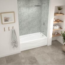 Maax Canada 105684-002-001-103 - Corinthia II 60 x 30 Acrylic Alcove Left-Hand Drain Bathtub in White - Product Pack