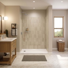 Maax Canada 107814-000-001-002 - Interflo 6030 Acrylic Alcove Shower Base in White with Right-hand Drain