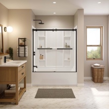 Maax Canada 107728-000-001-001 - Interflo 6030 Acrylic Alcove Five-piece Tub Shower in White with Left-hand Drain