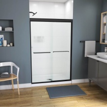 Maax Canada 134563-927-340-000 - Kameleon 43-47 x 71 in. 6 mm Bypass Shower Door for Alcove Installation with Fluted glass in Matte