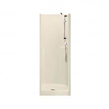 Maax Canada 100726-000-004 - Biarritz 40 29.75 in. x 32 in. x 74.375 in. 1-piece Shower with No Seat, Center Drain in Bone