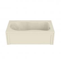 Maax Canada 101055-001-004 - Topaz 59.75 in. x 36 in. Alcove Bathtub with Whirlpool System End Drain in Bone