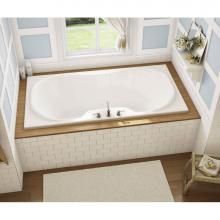 Maax Canada 101227-109-001 - Cambridge 71.5 in. x 35.75 in. Drop-in Bathtub with Combined Hydrosens/Aerosens System Center Drai