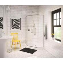 Maax Canada 101423-000-001-000 - NA 38.125 in. x 38.125 in. x 4.125 in. Neo-Angle Corner Shower Base with Center Drain in White