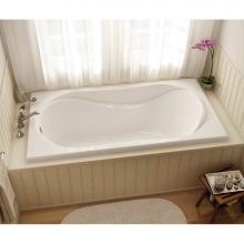 Maax Canada 102722-109-001 - Cocoon 59.875 in. x 31.875 in. Drop-in Bathtub with Combined Hydrosens/Aerosens System End Drain i