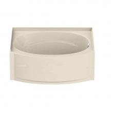 Maax Canada 102784-L-000-004 - Islander AFR - DTF 60 in. x 38 in. Alcove Bathtub with Left Drain in Bone