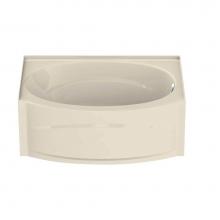 Maax Canada 102895-R-001-004 - Islander AFR 60 in. x 38 in. Alcove Bathtub with Whirlpool System Right Drain in Bone