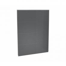 Maax Canada 103422-306-515-000 - Utile 60 in. x 1.125 in. x 80 in. Direct to Stud Back Wall in Charcoal