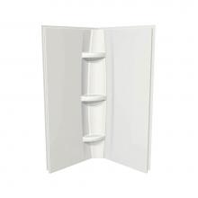 Maax Canada 105065-000-001 - 38 in. x 1.5 in. x 72 in. Direct to Stud Two Wall Set in White