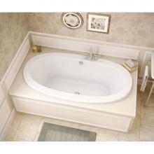 Maax Canada 105462-109-001 - Reverie 66 in. x 36 in. Drop-in Bathtub with Combined Hydrosens/Aerosens System Center Drain in Wh