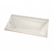 Maax Canada 105467-R-109-007 - New Town IF 59.75 in. x 32 in. Alcove Bathtub with Combined Hydrosens/Aerosens System Right Drain