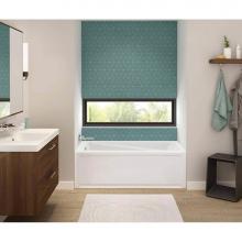 Maax Canada 105511-L-096-001 - Exhibit IFS AFR 59.75 in. x 30 in. Alcove Bathtub with Combined Whirlpool/Aeroeffect System Left D