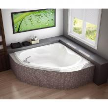 Maax Canada 105680-109-001 - Murmur 54.75 in. x 54.75 in. Corner Bathtub with Combined Hydrosens/Aerosens System Center Drain i