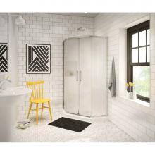 Maax Canada 137442-981-084-000 - Radia Neo-angle 40 in. x 40 in. x 71.5 in. Sliding Corner Shower Door with Mistelite Glass in Chro