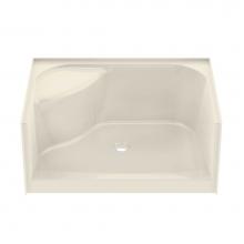 Maax Canada 148032-000-004 - Essence 47.875 in. x 33.625 in. x 20 in. Rectangular Alcove Shower Base with Center Drain in Bone