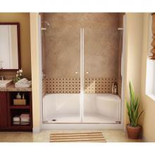 Maax Canada 148038-L-000-002 - Essence 59.875 in. x 30 in. x 20 in. Rectangular Alcove Shower Base with Left Seat, Right Drain in