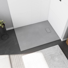 Maax Canada 107912-000-326-000 - Stonea 4832 Solid Surface Universal Shower Base in Grey with End Drain