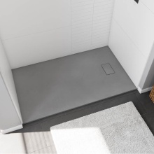 Maax Canada 107915-000-326-000 - Stonea 6036 Solid Surface Universal Shower Base in Grey with End Drain
