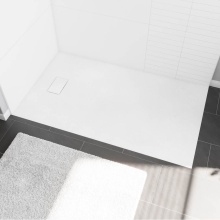 Maax Canada 107915-000-270-000 - Stonea 6036 Solid Surface Universal Shower Base in White with End Drain