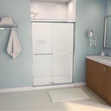 Maax Canada 139663-927-084-000 - Tonik 43-47 x 71 in. 6 mm Bypass Shower Door for Alcove Installation with Fluted Glass in Chrome