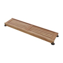 Maax Canada 10043853-185 - Straight Teak Shower Seat 48 in. in Teak