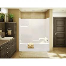 Maax Canada 140103-R-000-004 - TSEA72 71.75 in. x 35.75 in. x 75 in. 1-piece Tub Shower with Right Drain in Bone