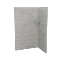 Maax Canada 107461-304-516-000 - Utile 4832 Composite Direct-to-Stud Two-Piece Corner Shower Wall Kit in Factory Rough Vapor