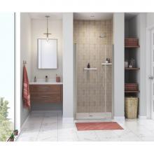 Maax Canada 138267-900-305-101 - Manhattan 37-39 x 68 in. 6 mm Pivot Shower Door for Alcove Installation with Clear glass & Squ