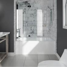 Neptune Entrepreneur Canada E15.21212.450030.10 - ALBANA bathtub 32x60 AFR with Tiling Flange, Left drain, Whirlpool, White ALBA3260 BG AFR T