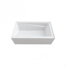 Neptune Entrepreneur Canada E15.19012.550010.10 - AZEA bathtub 32x60 AFR with Tiling Flange and Skirt, Left drain, Activ-Air, White AZEA3260 BJG AFR