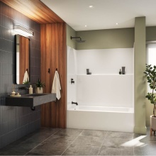 Neptune Entrepreneur Canada 220364-000-002-221 - Galatea TS6032 AcrylX™ Alcove Left Hand Drain One-Piece Tub Shower in White