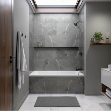 Neptune Entrepreneur Canada 220204-IF-AFR-L-130-001 - Pia 3260 IF AFR Acrylic Alcove Left-Hand Drain Whirlpool Bathtub in White